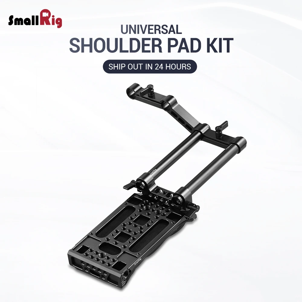 cheap SmallRig DSLR Camera Shoulder Pad Rig with 15mm RailBlock Camera Shoulder Kit With Z Shape Rod Raiser For Follow Focus 2166