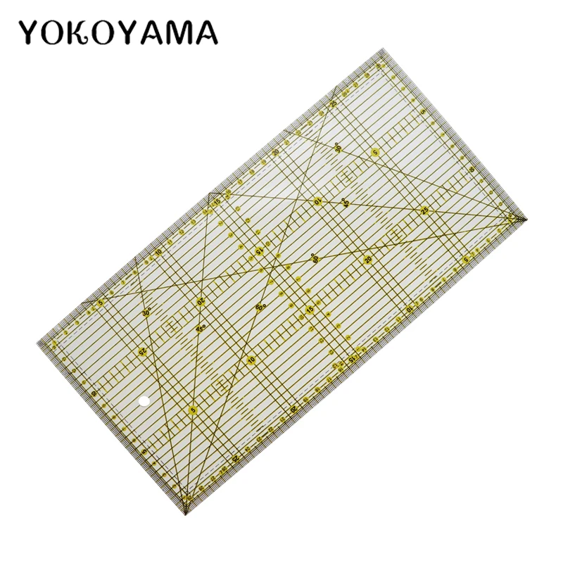 

YOKOYAMA Sewing Tools Patchwork Ruler Thick Cloth Patchwork Measure Tools Home Sewing Accessories Aligned Ruler Tools Supplies