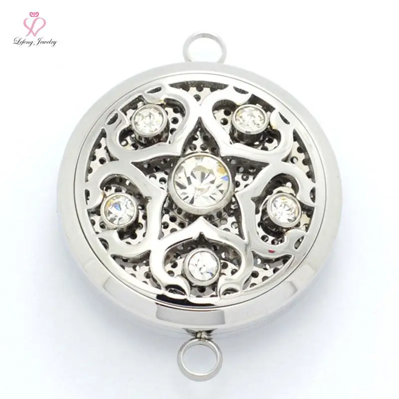 Buy 2 Style 38mm Silver Solid Perfume locket