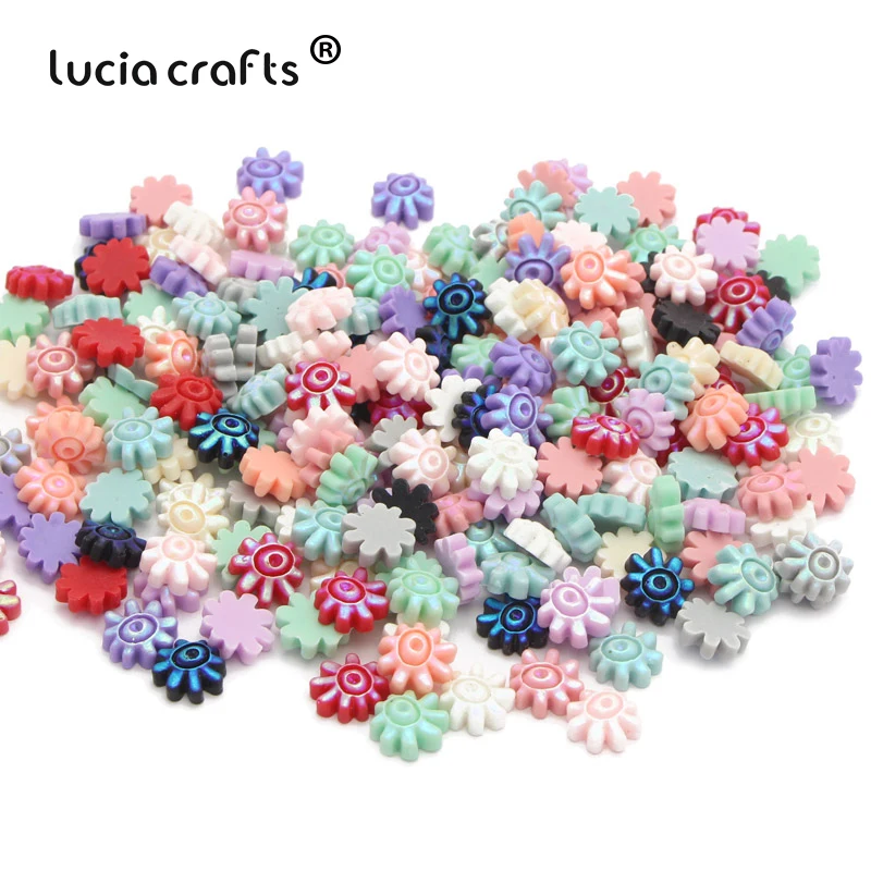 

50pcs Multiple style Resin Flowers Flatback Cabochon Scrapbooking Embellishment DIY Handmade Accessories F0610