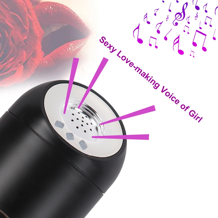 Pressing Function Electric Artificial Vagina Automatic Male Masturbator Pocket Pussy Cup With Sexy girl Voice