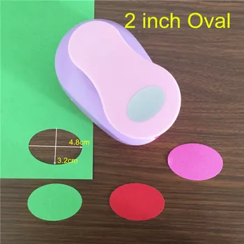 

Free Ship 2 inch Oval EVA foam hole punch handmade card/paper puncher kids DIY gift scrapbooking ellipse craft punch machine