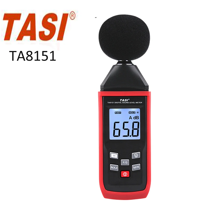 

TA8151 Digital Sound Level Meter 30-130dB Digital Noise tester,1.5dB accuracy Backlight Display Noise meter decibel tester