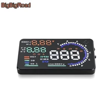 BigBigRoad Car Auto HUD OBD2 EUOBD Windscreen Projector Head Up Display For Audi A1 A3 A4 A5 A6 A7 C6 RS6 S6 S7 C7 Q3 Q5 Q7