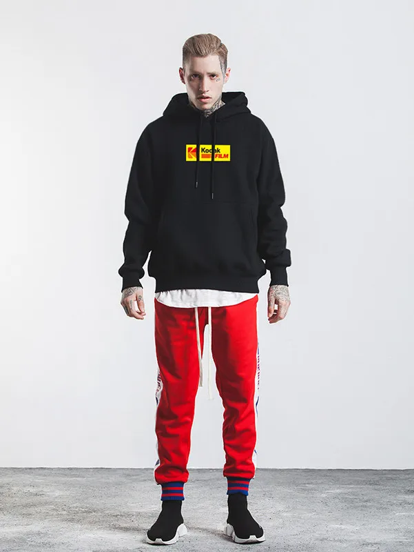 Japonês hip hop inverno velo com capuz