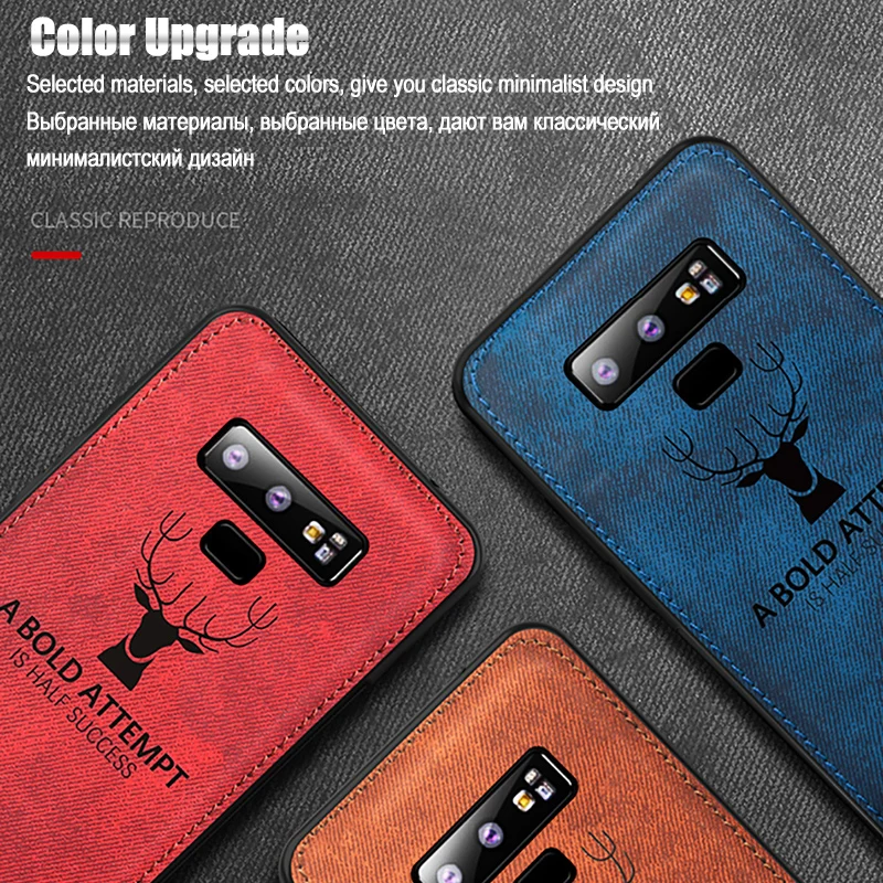 Luxurious Fabric Deer Design Shockproof Soft Bumper Phone Case
