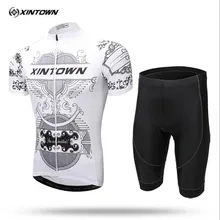 XINTOWN бренд Летний стиль Новая модель Мужская велосипедная Одежда для велосипеда из Джерси велосипед с коротким рукавом спортивные наборы