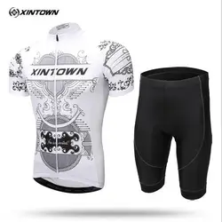 Xintown бренд Лето 2017 г. стиль новый шаблон человек Велоспорт одежда Велоспорт Джерси велосипед короткий рукав спортивные комплекты