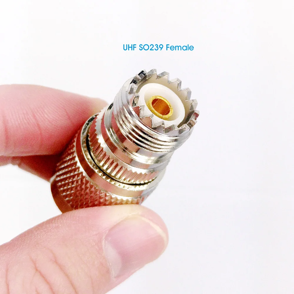 N Male to UHF SO-239 Female Jack RF Coaxial Connector Adapter 4