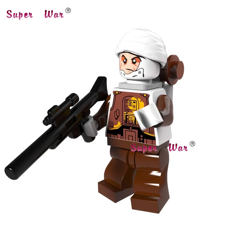

1PCS star wars The Grand Inquisitor super hero Ewok Dengar Bounty Hunter building blocks models bricks toys for children kits