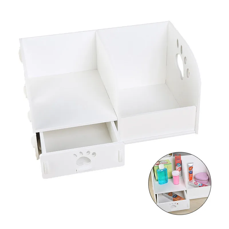 الأسرة ديكور طاولة خشبية تخزين مربع والمجوهرات مربع درج cosmeticstorage مكتب القرطاسية كتاب مجلة رفوف التخزين