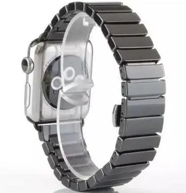 Роскошные керамика запястье для Apple Watch 38 мм 42 40 44 ссылка браслет ремень iwatch 4 3 2 1