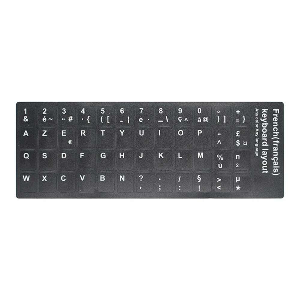 Computer Letters Keyboard Sticker Russian Spanish Arabic Italian German French Portuguese Keyboard Stickers for Computer