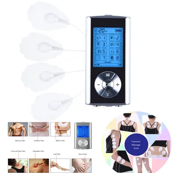 

8 Modes Tens Unit Muscle Stimulator Therapy Rechargeable Electric Pain Relief Machine Portable Pulse Massager Pads Stimulation