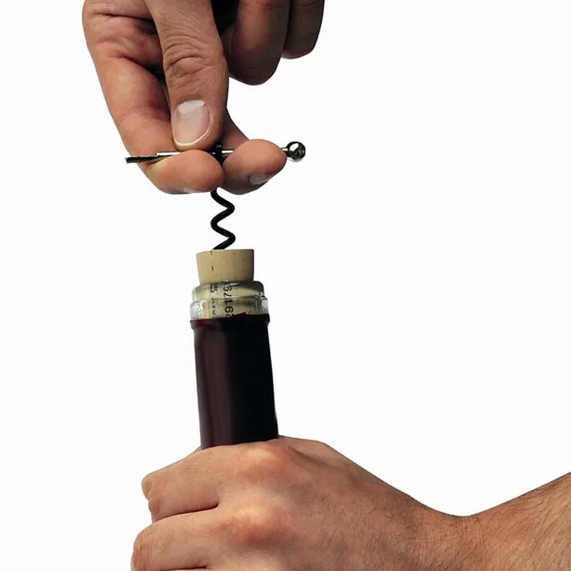 

1Pcs Bottle Opener Outdoor Mini Cork Screw Red Wine Bottle Opener Keyring Tool Multi-functional Camping Equipment Tool
