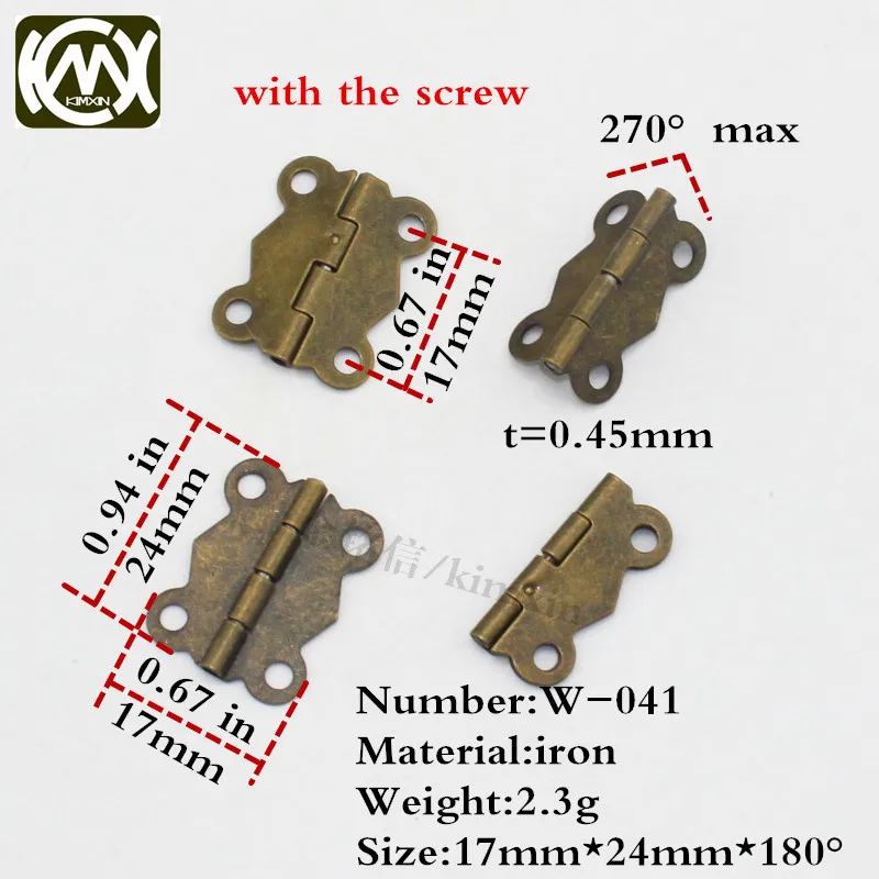 Beste 17*24mm 100 st brons 4 gat keukenkast scharnier meubels accessoires houten doos scharnier allerlei houten meubels hardware