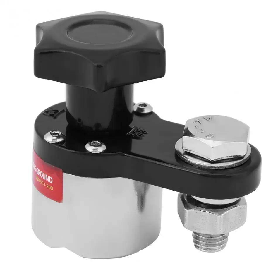 

200A Magnetic Welding Ground Clamp Grounding Magnet Connector Industrial Welding Machine