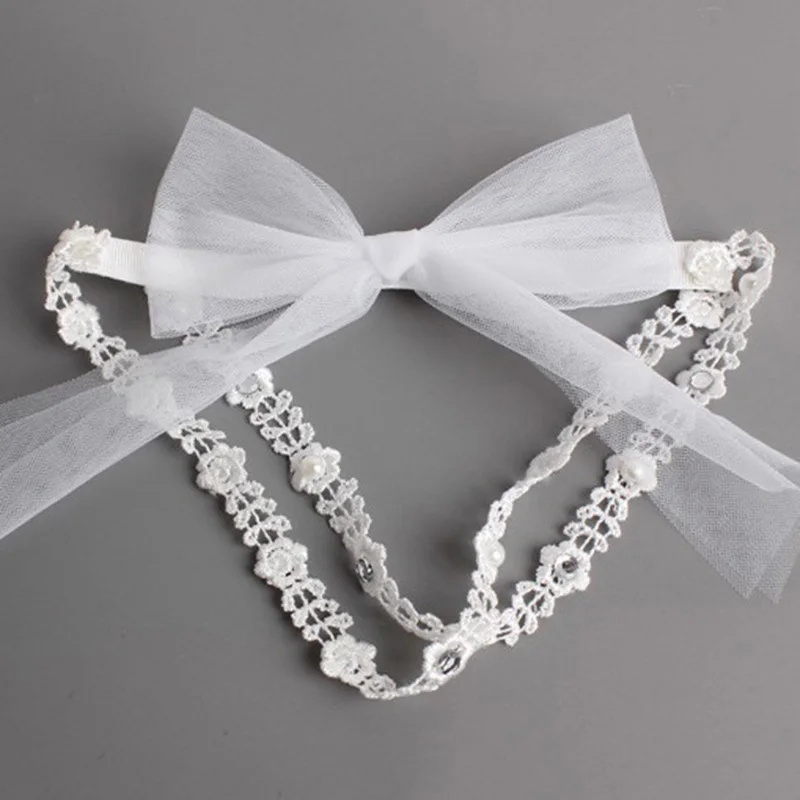 

2019 New Baby Girls Headband Lace Bow For Baby Hair Bandages Baby Band Newborn Hair Accessories Fascia Bambina