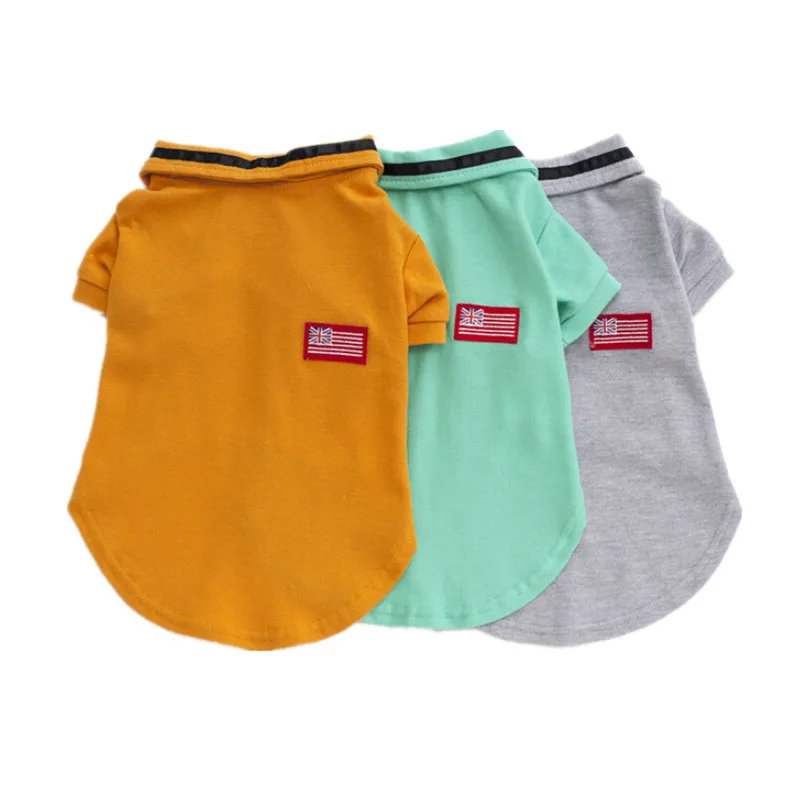 

SENYE PETS Pet Clothes Summer Pet Supplies Lapel Knitted Two-Foot Teddy Pet Clothes POLO Shirts Dog Clothes