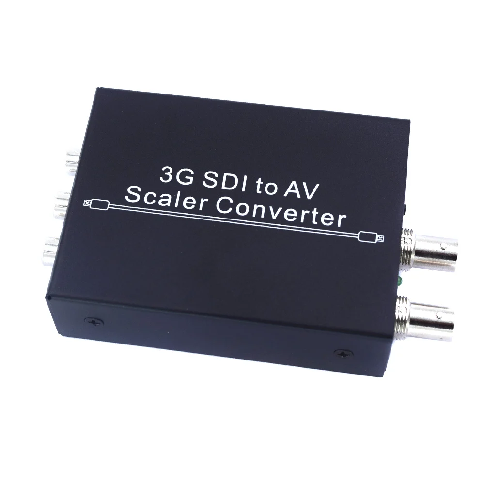 

New 3G SDI to 3-RCA AV Scaler Converter Adapter SD-SDI HD-SDI 3G-SDI 2.97Gbps DOM668
