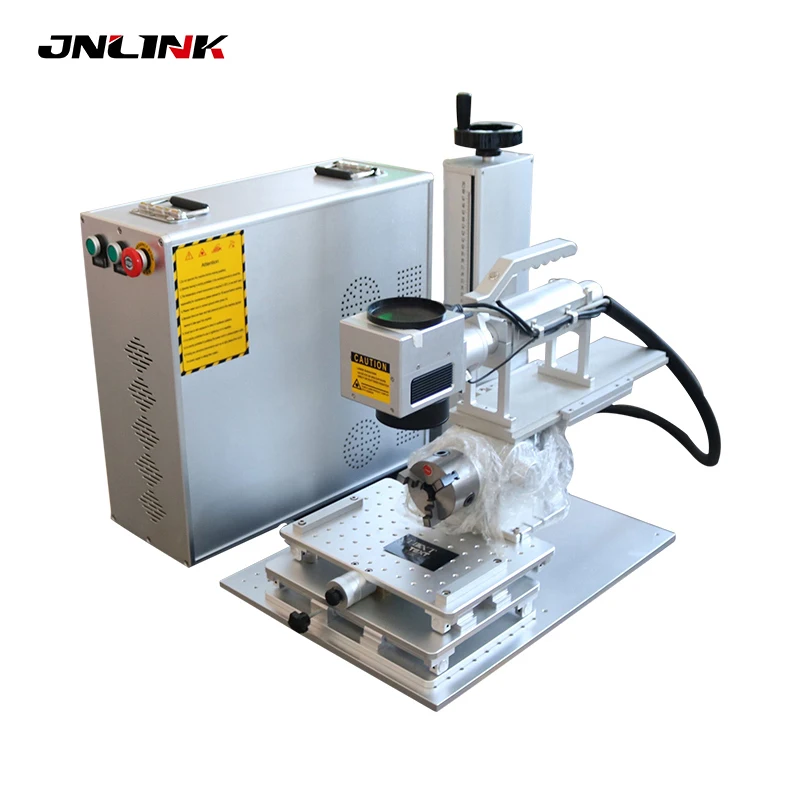 JNLINK 20 Вт 30 50 портативный мини-оптоволоконный лазерный станок маркировочная