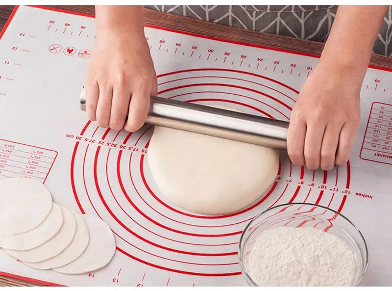 Baking Tool High Temperature Resistance Kitchen Kneading Pad Surface Mat Large Anti Slip Rolling Plate Silica Pad