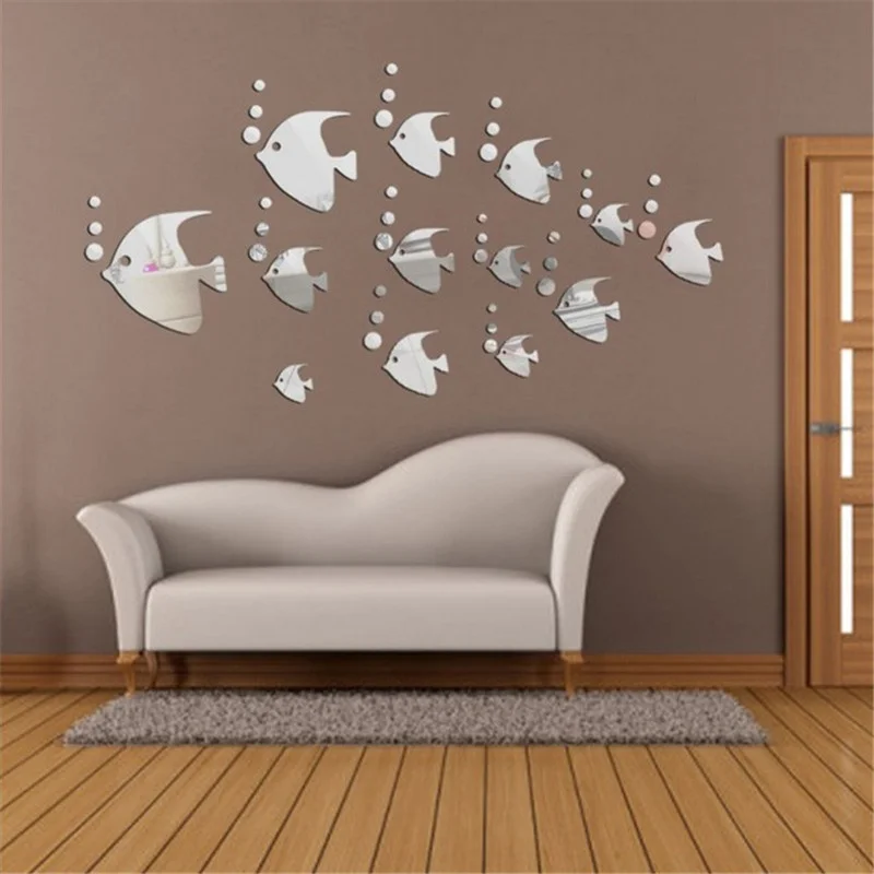 

3D DIY Animals Mirror Acrylic Mural Wall Stickers Decals Home TV Wall Home Decor