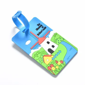 

1PC Candy Color Luggage Tag Label Name ID Address Identification Tags Luggage Tags Suitcase Baggage Accessories