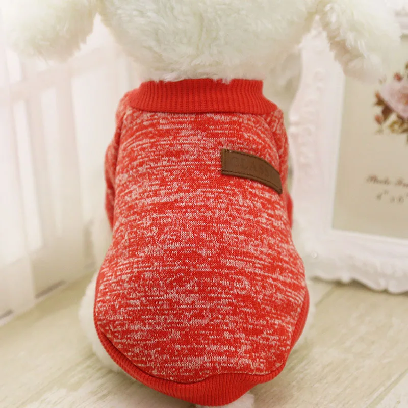 Cute Dog Puppy Clothes Outfit Pet Cat Jacket Coat Winter Warm Soft Sweater For Small Dogs Store