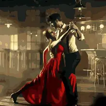 Безрамная живопись маслом по номерам краска по номерам для домашнего декора Картина на холсте 4050 танцовщица пара