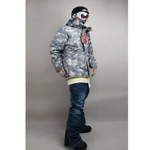 Премиум "Southplay" Зимний водонепроницаемый 10000 мм Лыжный Сноуборд светильник хаки военная куртка с джинсовыми штанами комплекты