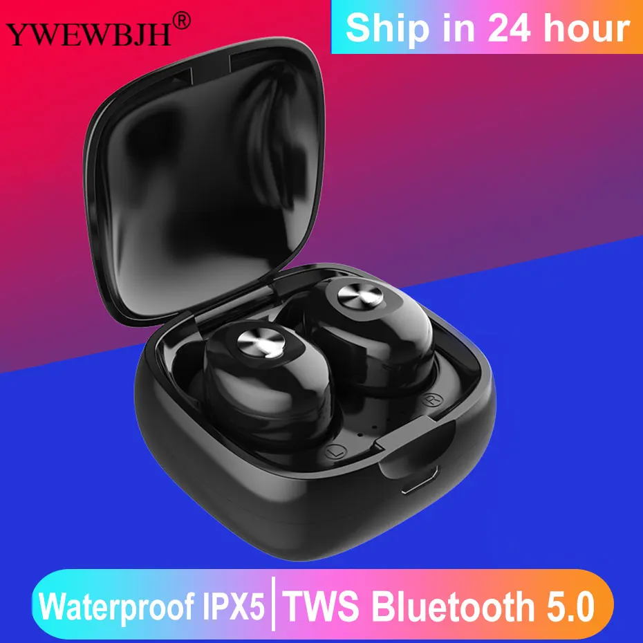 

YWEWBJH TWS Bluetooth Earphone V5.0 Touch control Wireless headset Sport weatproof Stereo Earbuds with Charging