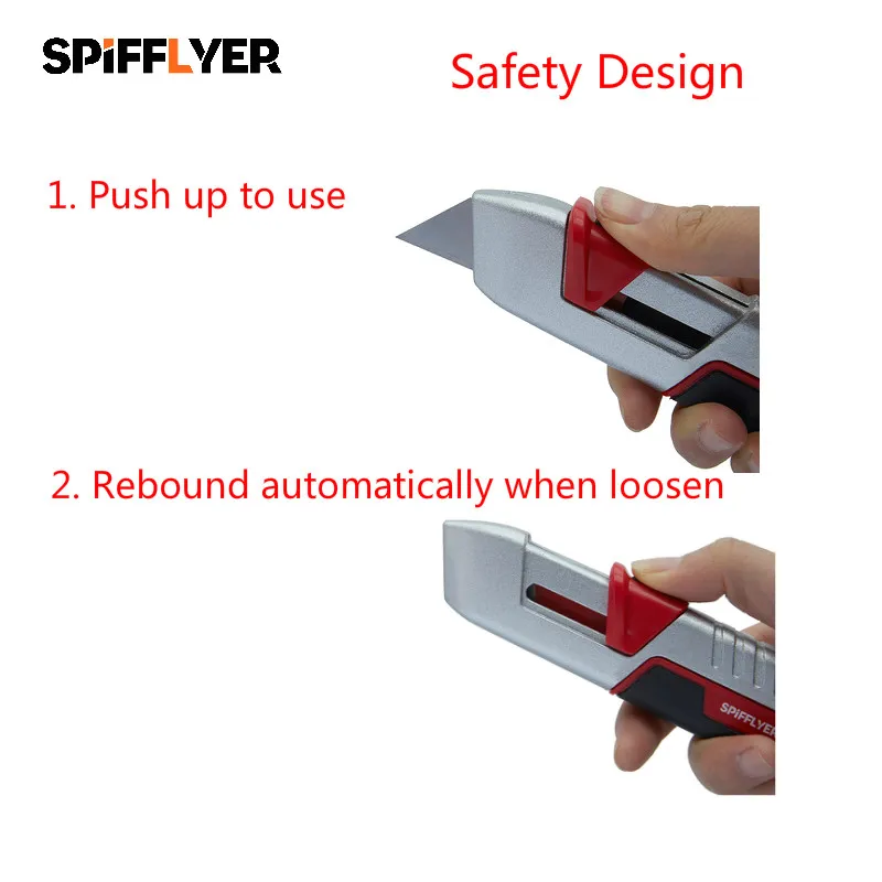 Мини маленький безопасный хозяйственный нож с выдвижным лезвием резак для бумаги режущая Коробка резак коврик письмо открывалка склад нож резак ножи
