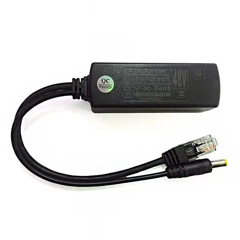 

POE Splitter 48V to 12V Power Over Ethernet IEEE802.3af/at Standard Active 10/100Mbps For CCTV IP Cameras freeshipping