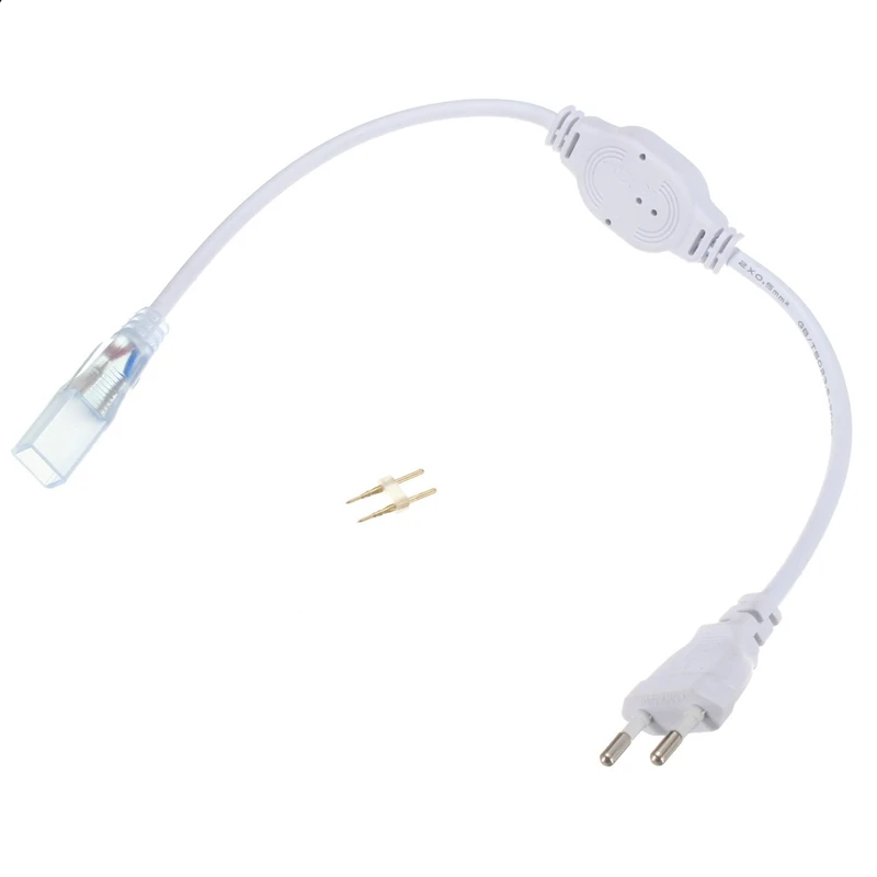 EU-Plug-LED-Strip-Lights-3528-3014-SMD-Strip-Lamp-Accessories-Bars-With-2Pins-AC220V