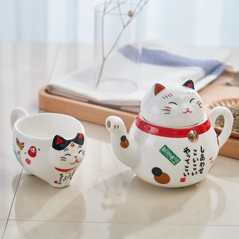 Чайники с мультяшным рисунком для кошек креативные кофейные чайники молоком