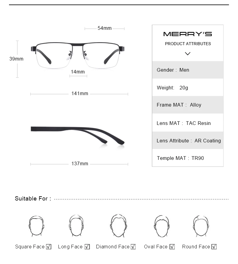 MERRYS дизайн для мужчин Оправа очков из титанового сплава мужской квадратный Сверхлегкий глаз близорукость рецепт очки TR90 ноги S2023