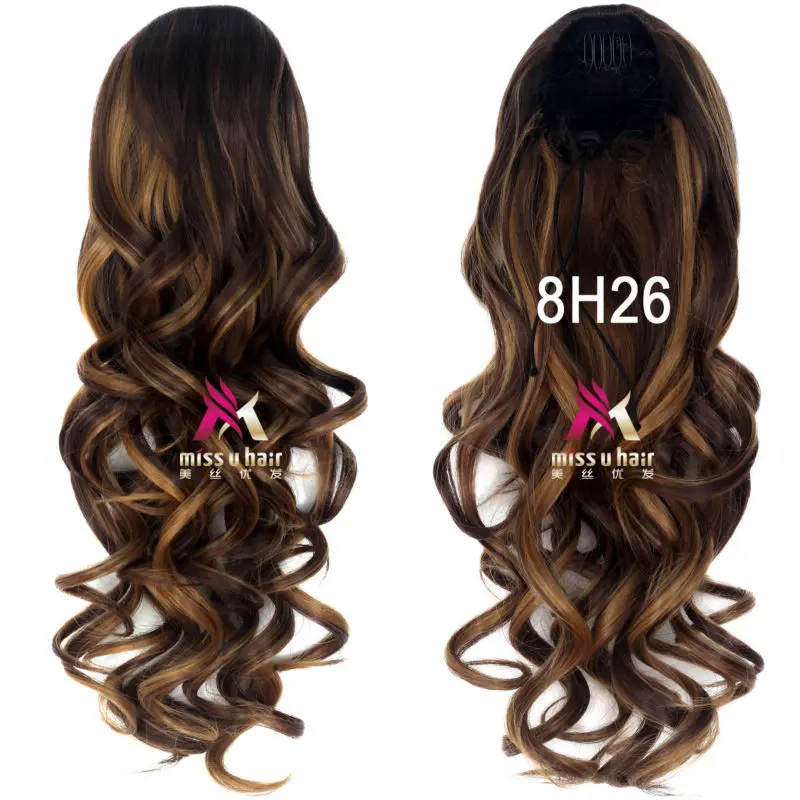 Miss U Hair 2" 50 см 150 г женские длинные кудрявые хвосты на заколке на волосах аксессуары для Хэллоуина