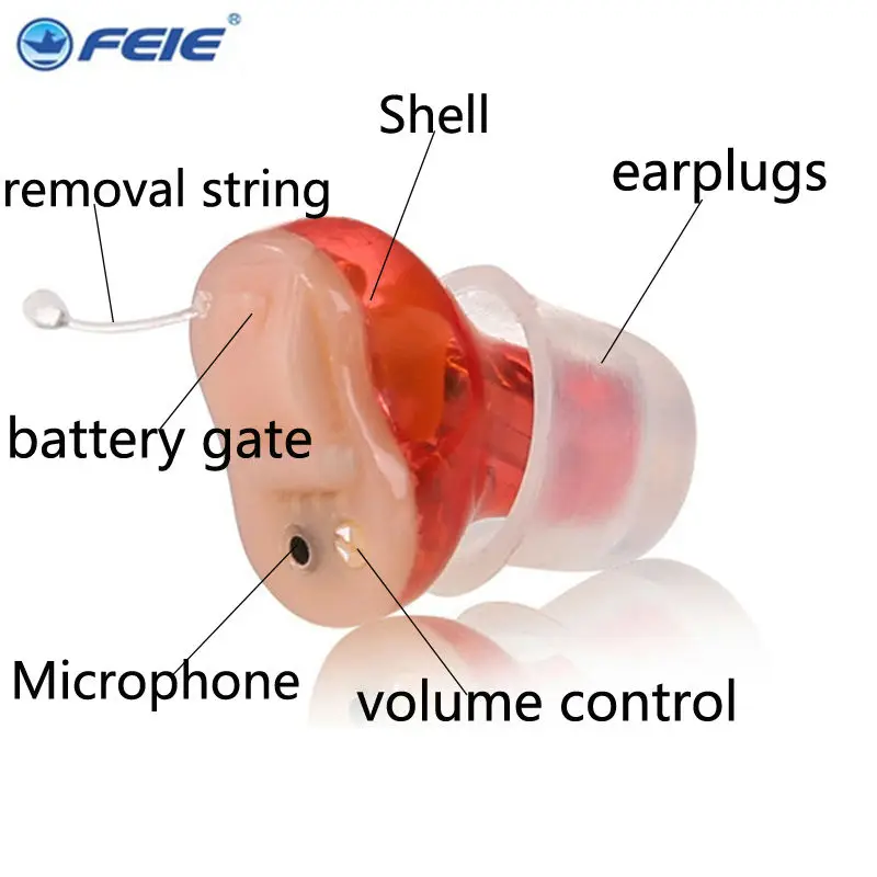 FEIE hearing machine in the ear device mini microphone hoorapparaat auditory loss for deaf people  S-12A Wholesale Beauty & Health