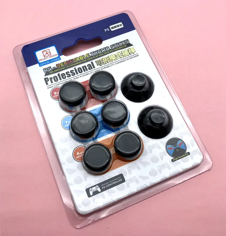 PS4 улучшенные съемные джойстики аналоговый стик, джойстик крышки пользовательские ручки для PS4 SLIM Pro Xbox one Slim Elite контроллер - Цвет: PS4 Black