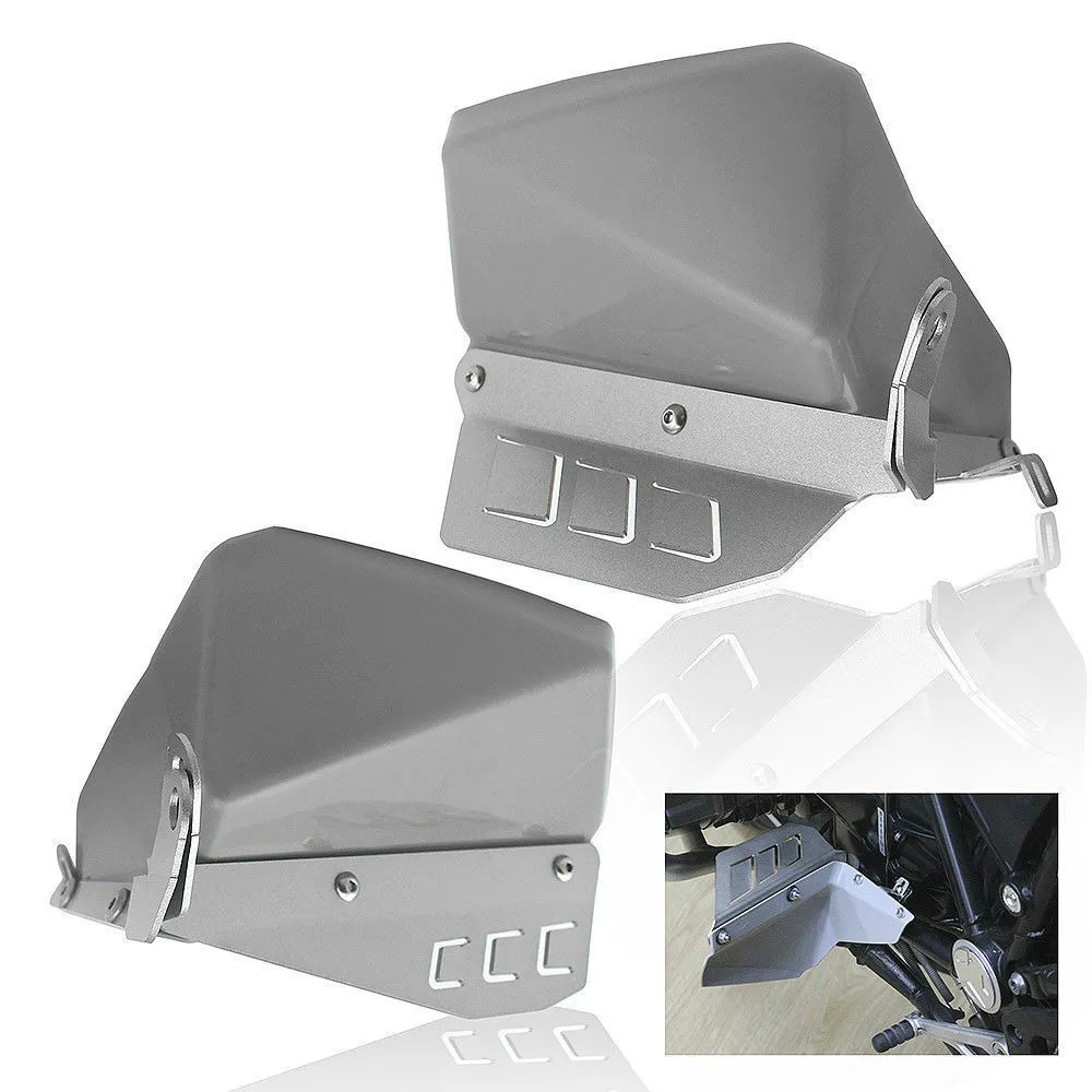 

Silver Motorcycle Foot Feet Splash Guard Plate Cover Protector for BMW R1200GS LC Adventure 2012 2013 2014 2015 2016 2017 2018