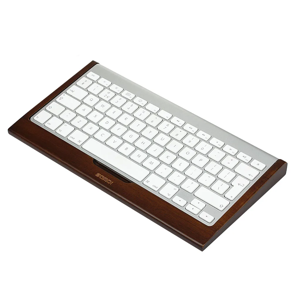 

GOOYIYO - Bamboo Wooden Stand Magic Keyboard Holder For iMac Computer 1st 2nd Apple Bluetooth Wireless Keyboard Stand Holder