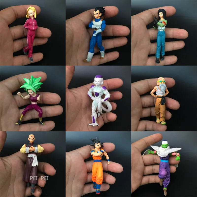 Аниме Dragon Ball Vegeta Frieza сын пикколо Гохан Android 17 Krillin из ПВХ фигурка Коллекционная модель игрушки OPP Q780