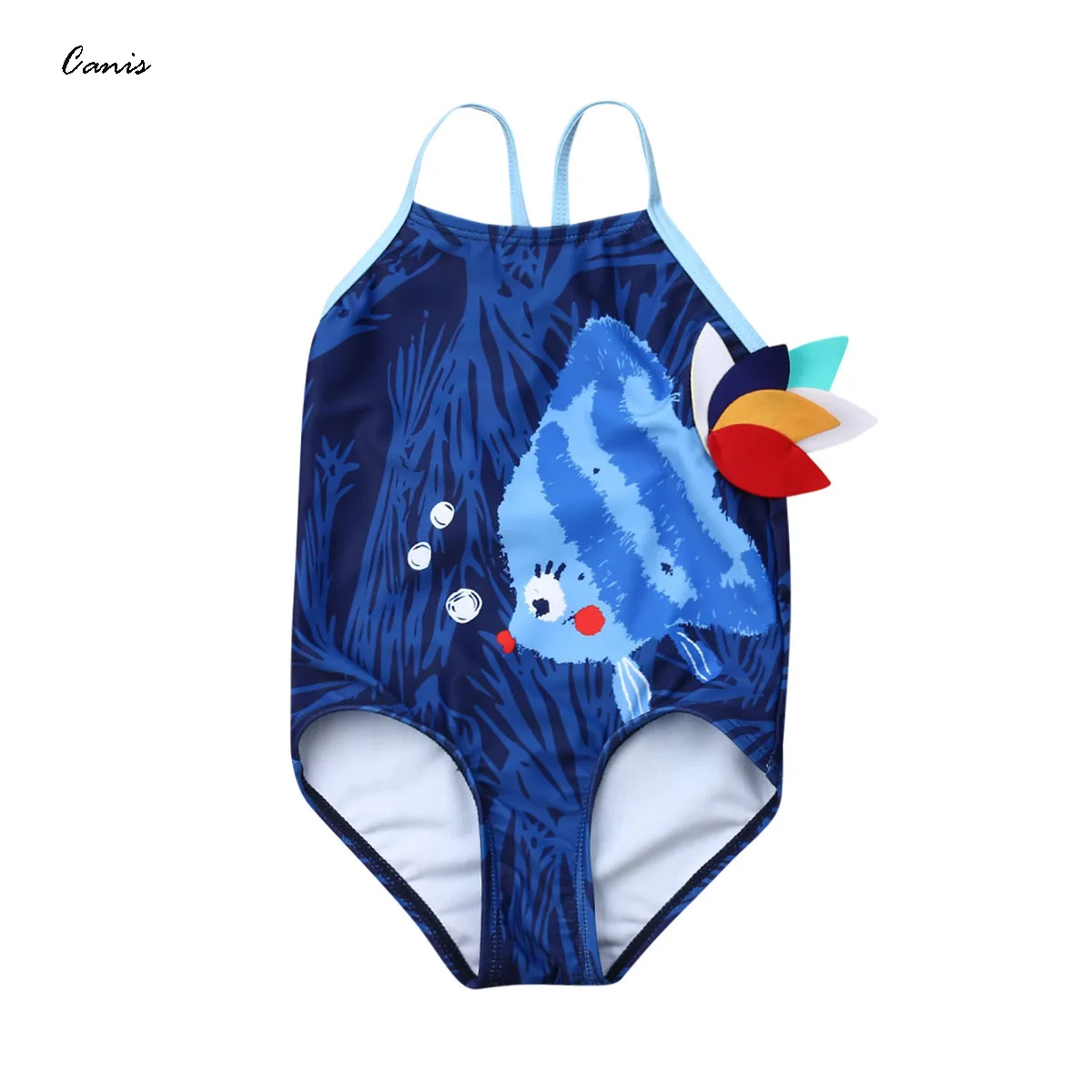 От 3 месяцев до 5 лет купальник для малышей Дети Девочки рыба детское бикини купальники купальный костюм летняя детская одежда для пляжа