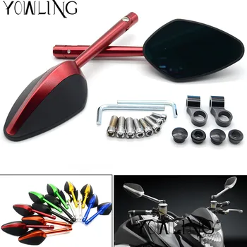 

Motorcycle Rearview Mirror CNC ALL Aluminum Case for YAMAHA FZ1 FZ6 MT-07 MT-09 MT-10 KAWASAKI ER-6N Z1000 Z750 yzf r3 r6 r1