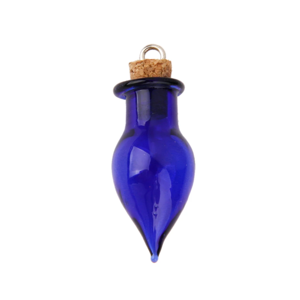 20pcs Mini Teardrop Glass Bottles Favors Souvenir Charms For Jewelry Making