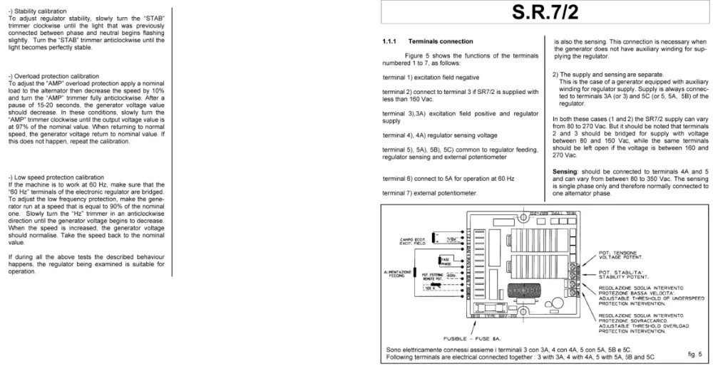 SR7 AVR дизель-генератор автоматический стабилизатор напряжения электронный регулятор напряжения