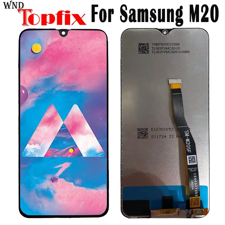 ЖК-дисплей Amoled 6 3 ''для Samsung Galaxy M20 сенсорный экран с дигитайзером в сборе