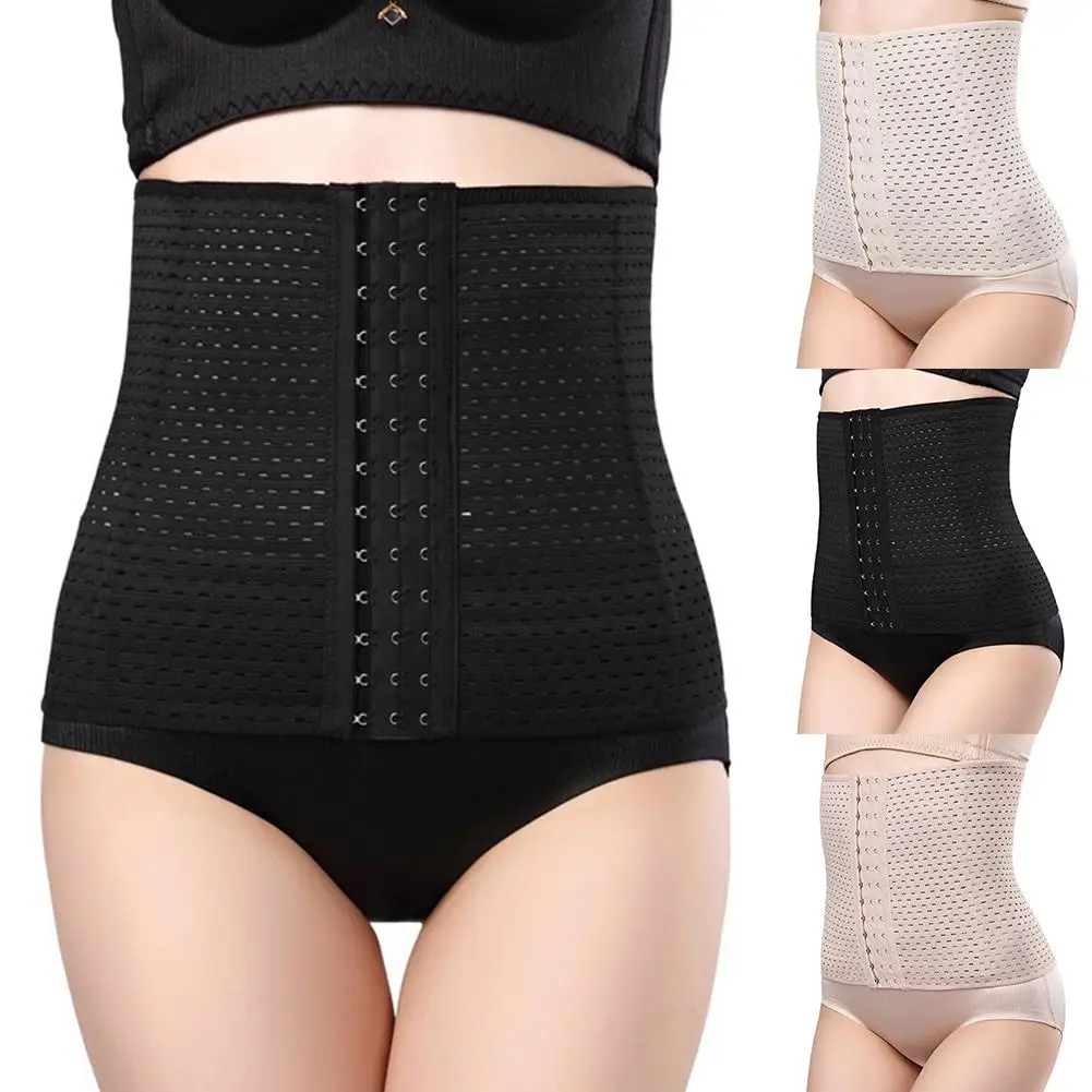 

Women Breathable Slim Underbust Tummy Control Waist Training Corset Body Shaper 2019