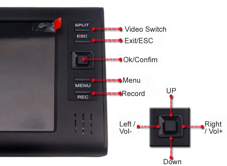2.4Ghz Wireless Baby Monitor Kit Concluding 4Ch Digital Waterproof Bullet Camera and 7inch TFT LCD Monitor with QUAD Display_9